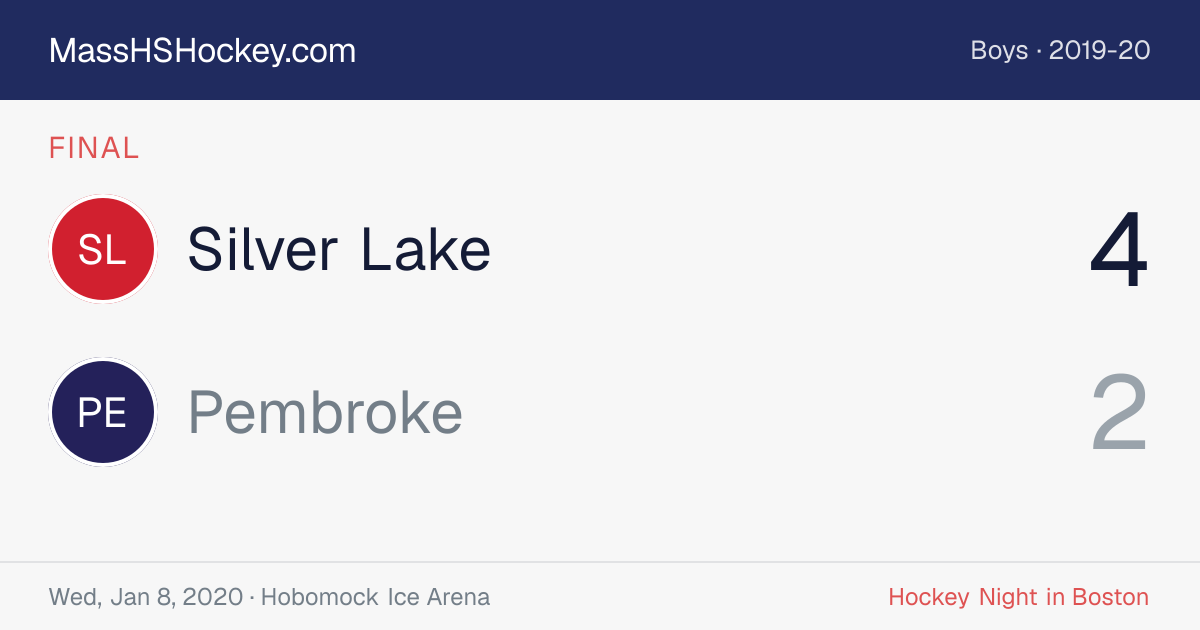 Silver Lake at Pembroke score card