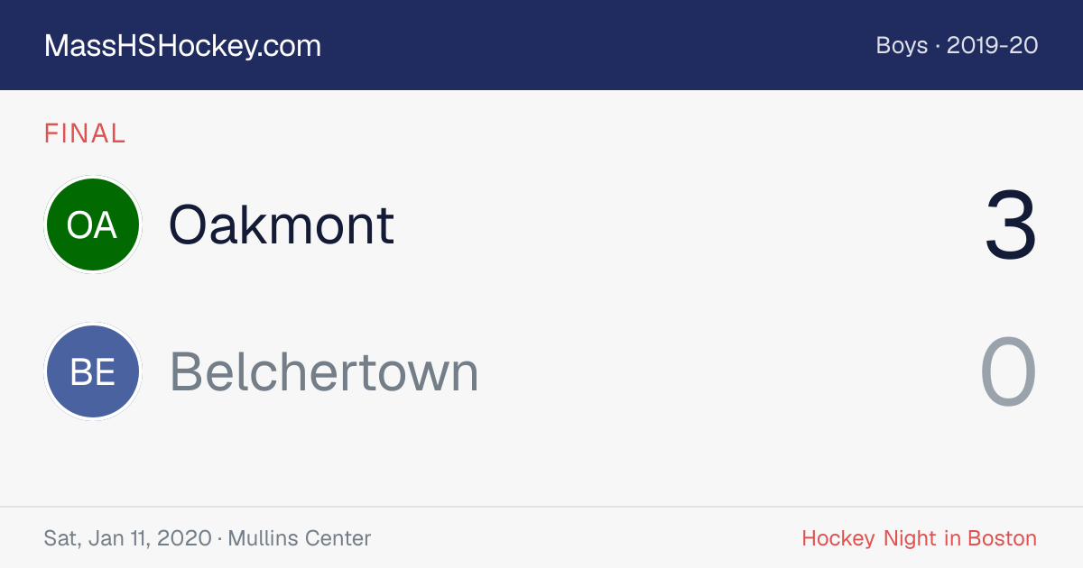 Oakmont at Belchertown score card