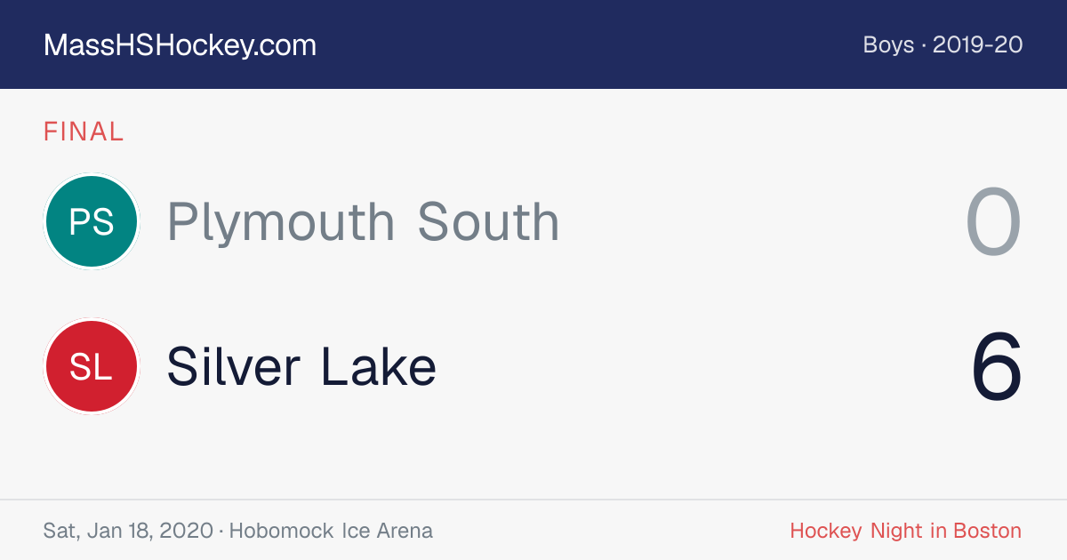 Plymouth South at Silver Lake score card