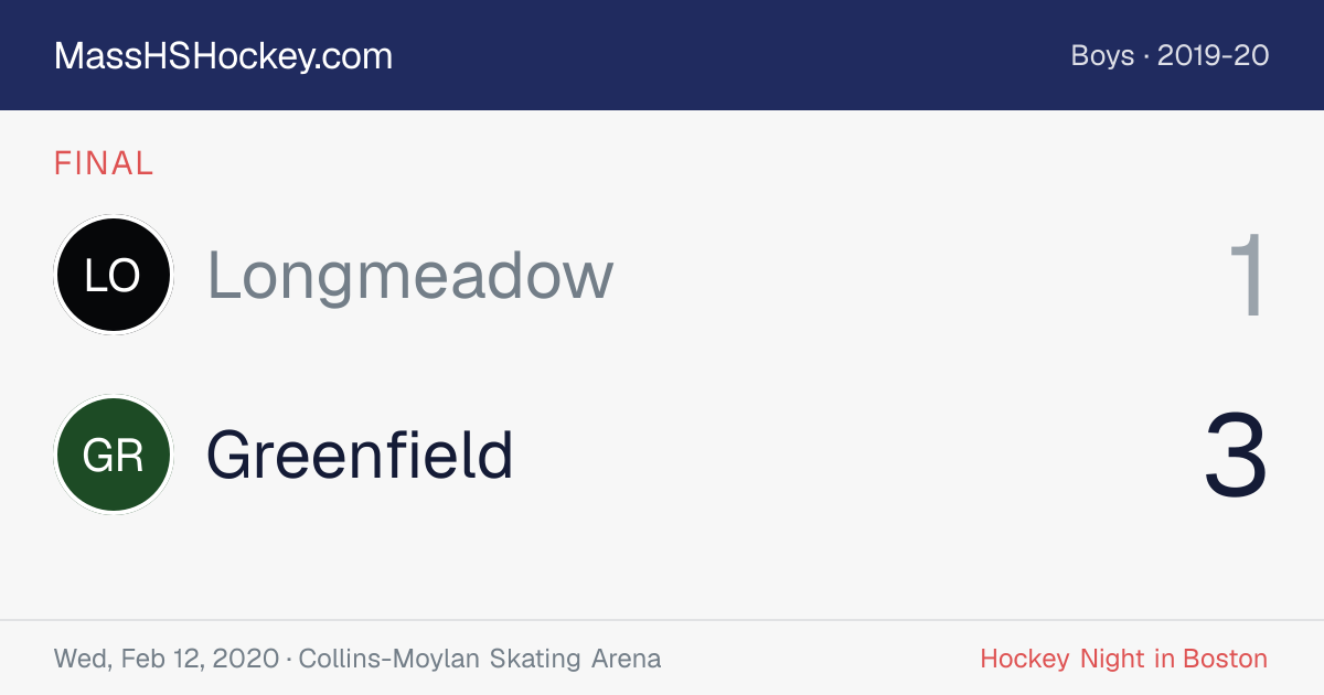 Longmeadow at Greenfield score card