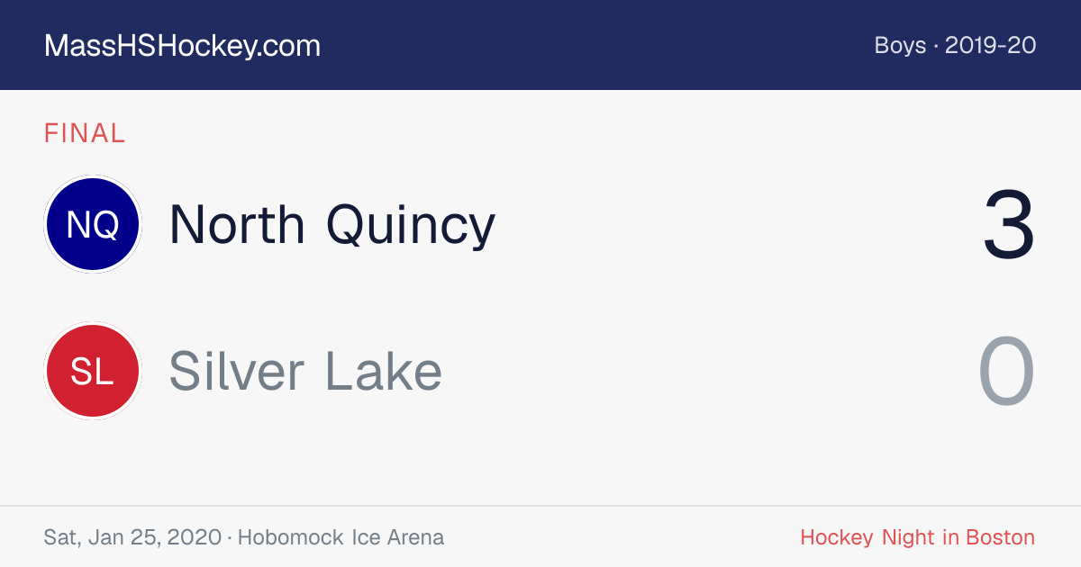 North Quincy at Silver Lake score card