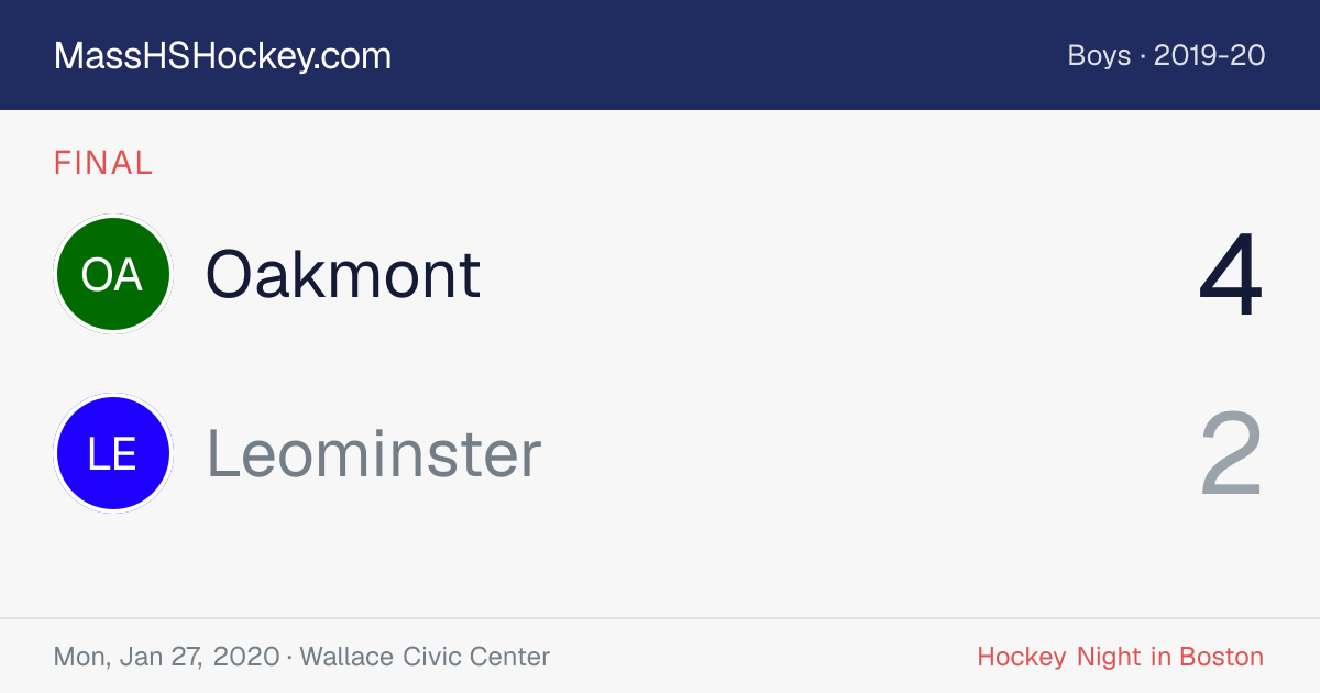 Oakmont at Leominster score card