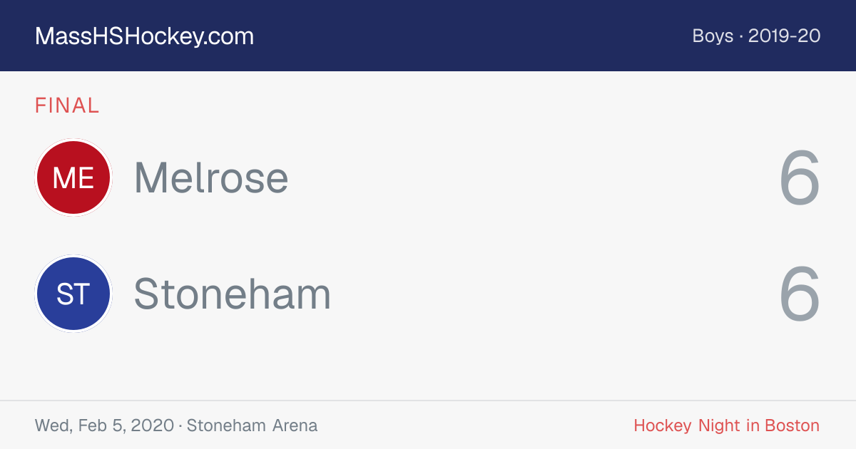 Melrose at Stoneham score card