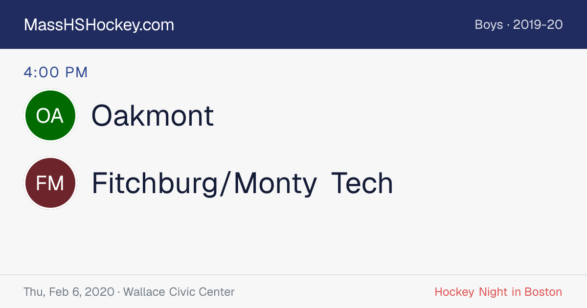 Oakmont at Fitchburg/Monty Tech score card