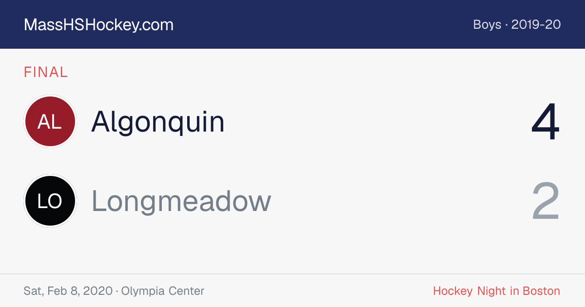 Algonquin at Longmeadow score card