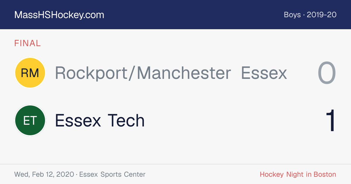 Rockport/Manchester Essex at Essex Tech score card