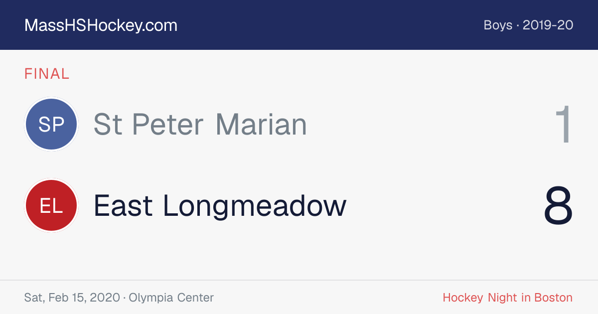 St Peter Marian at East Longmeadow score card