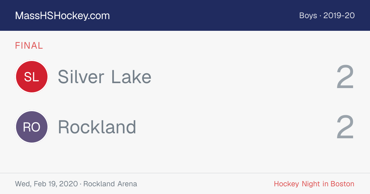 Silver Lake at Rockland score card