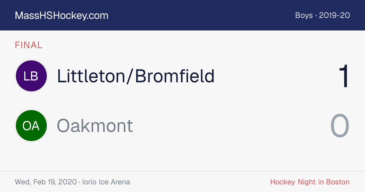 Littleton/Bromfield at Oakmont score card