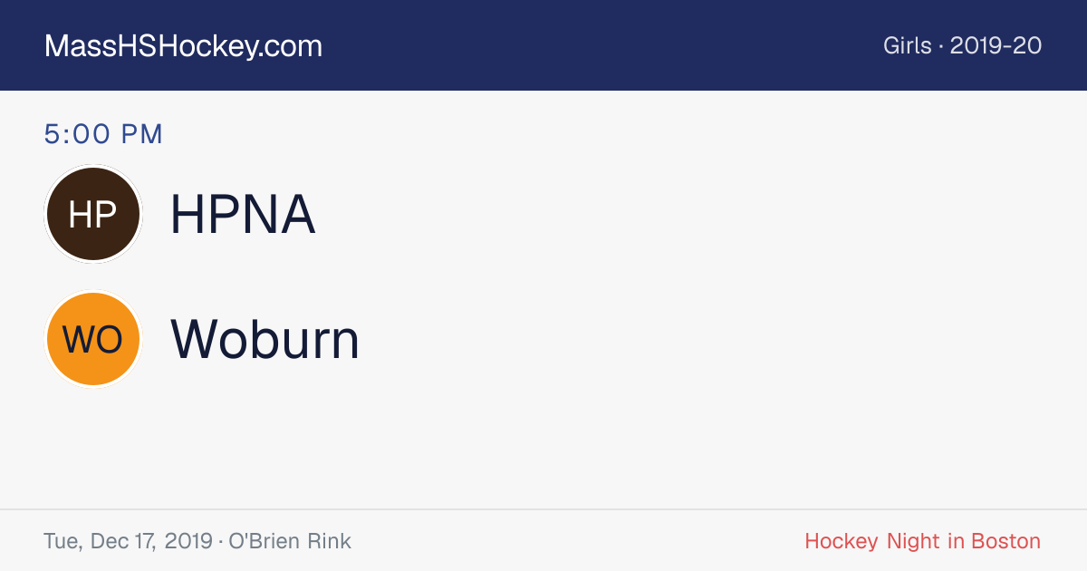 HPNA at Woburn score card