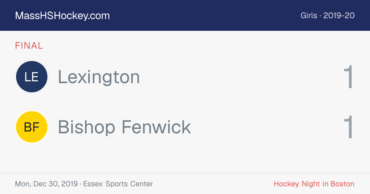 Lexington at Bishop Fenwick score card