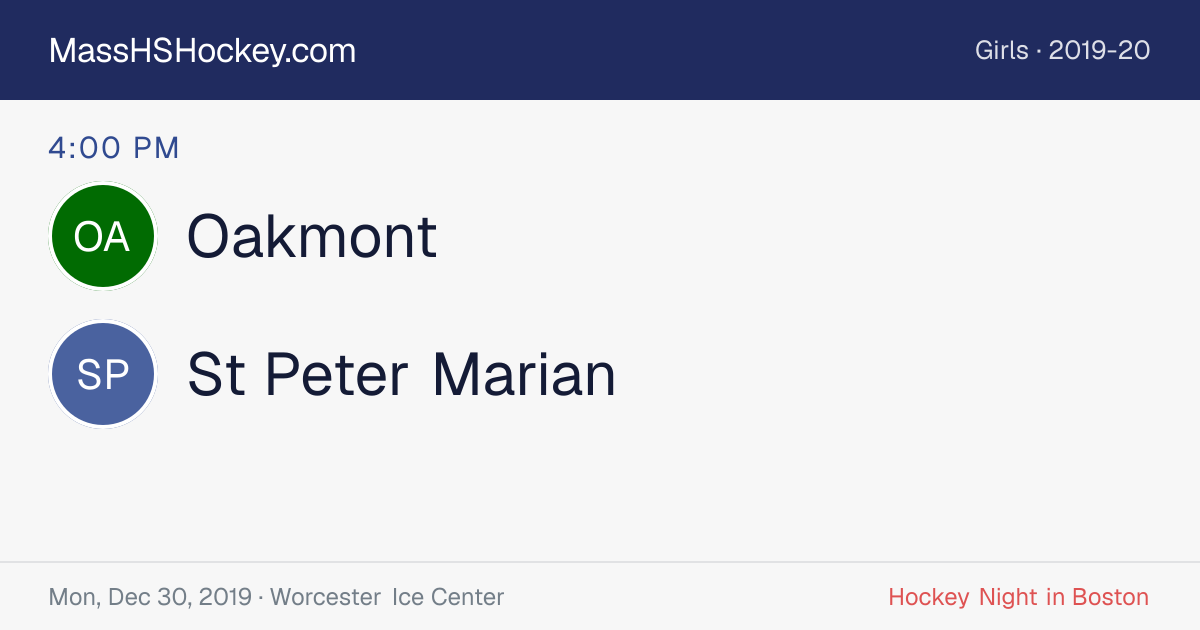 Oakmont at St Peter Marian score card
