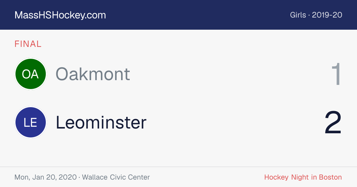 Oakmont at Leominster score card