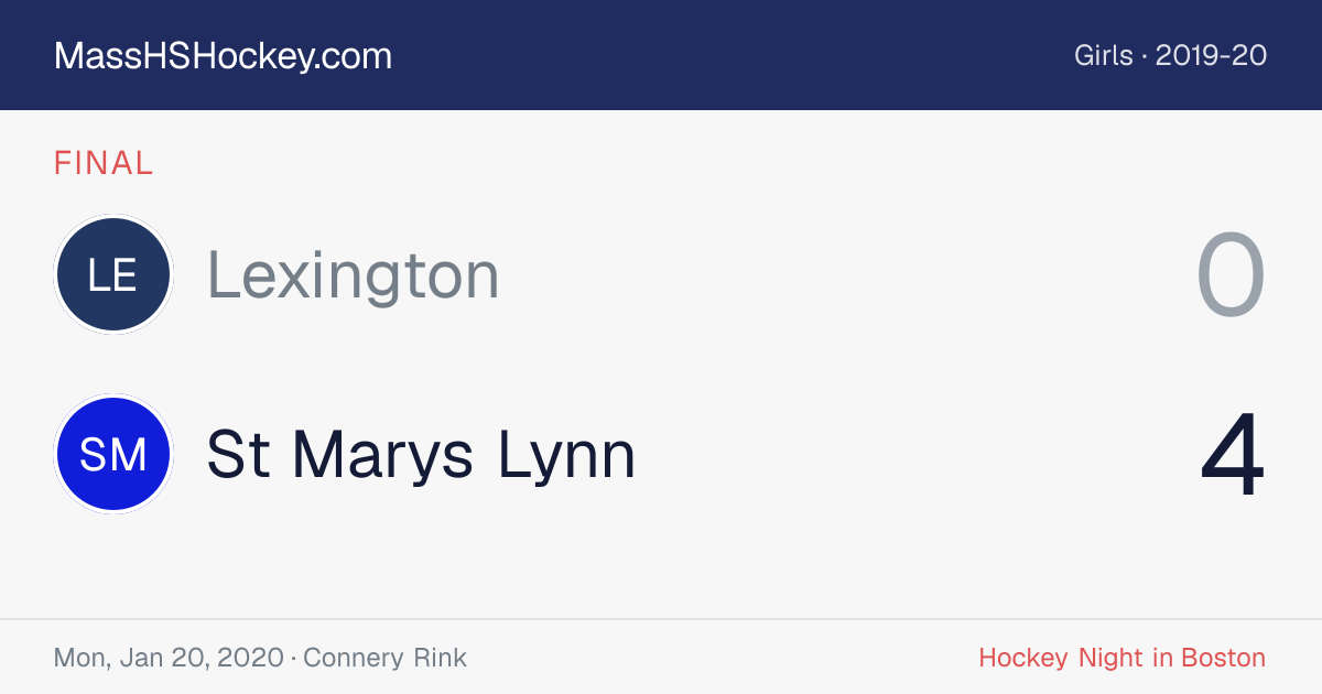 Lexington at St Marys Lynn score card