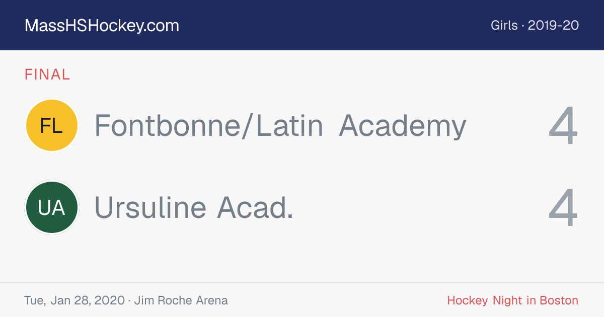 Fontbonne/Latin Academy at Ursuline Acad. score card