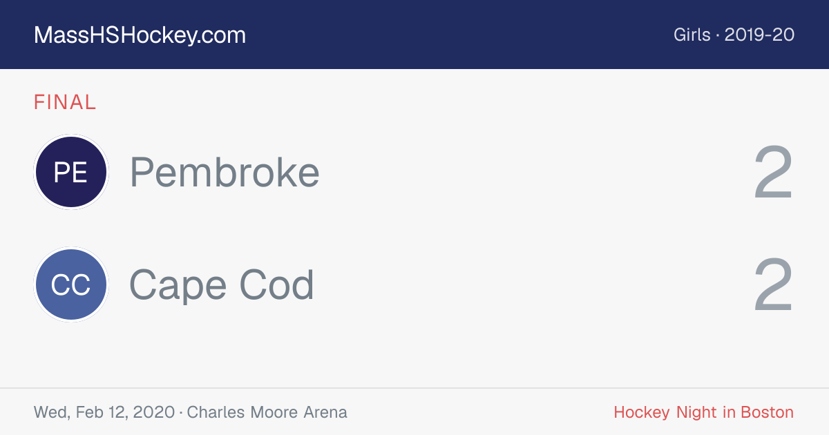 Pembroke at Cape Cod score card