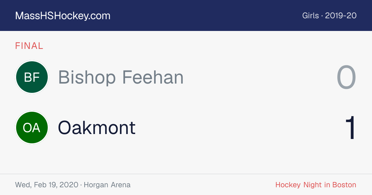 Bishop Feehan at Oakmont score card