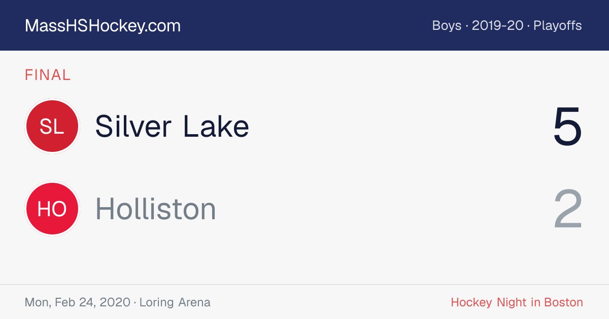 Silver Lake at Holliston score card