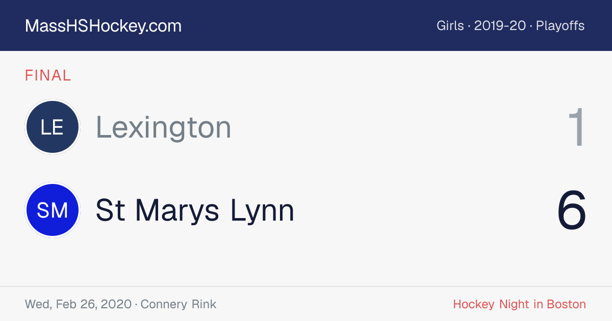Lexington at St Marys Lynn score card