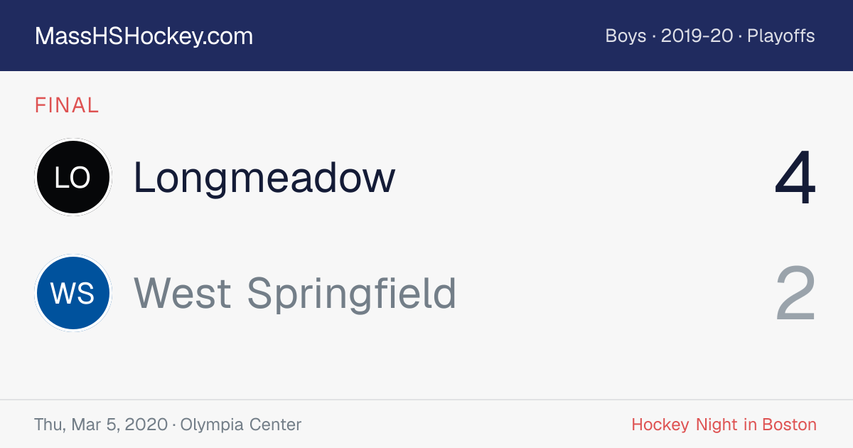 Longmeadow at West Springfield score card