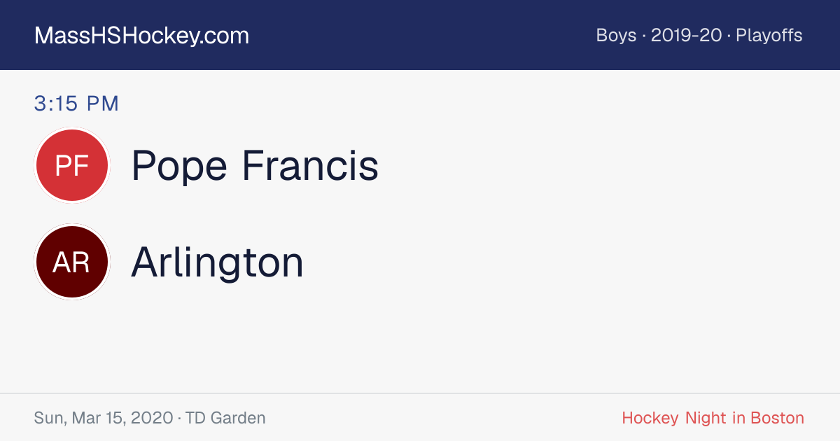 Pope Francis at Arlington score card