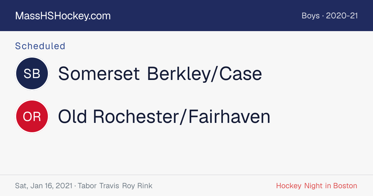Somerset Berkley/Case at Old Rochester/Fairhaven score card