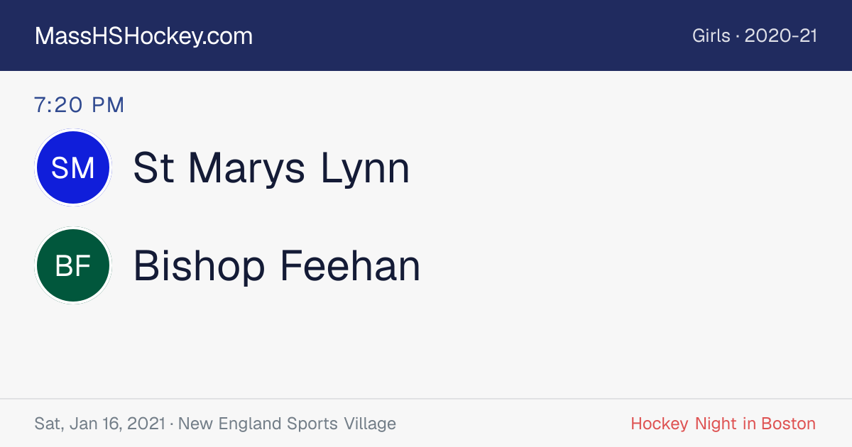 St Marys Lynn at Bishop Feehan score card