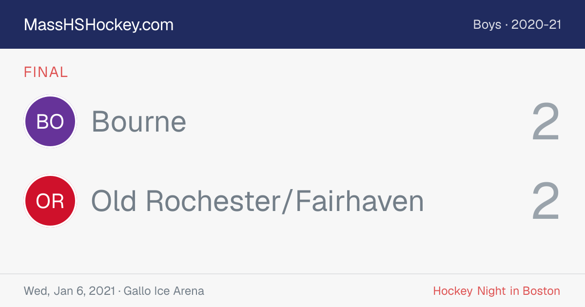 Bourne at Old Rochester/Fairhaven score card