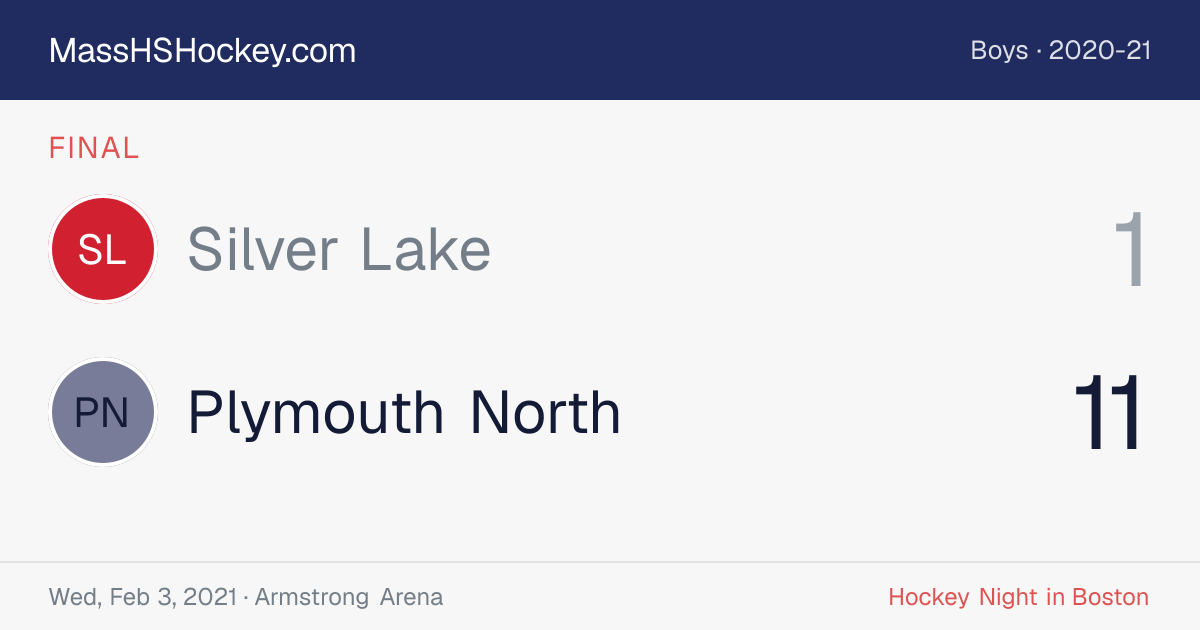 Silver Lake at Plymouth North score card