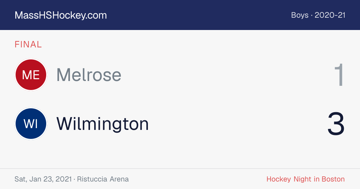 Melrose at Wilmington score card