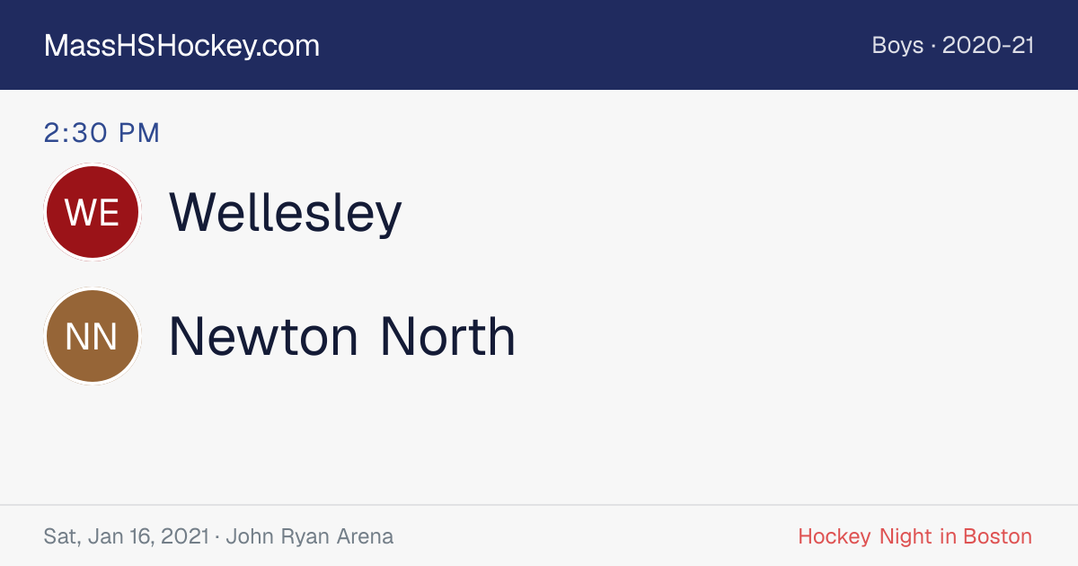 Wellesley at Newton North score card