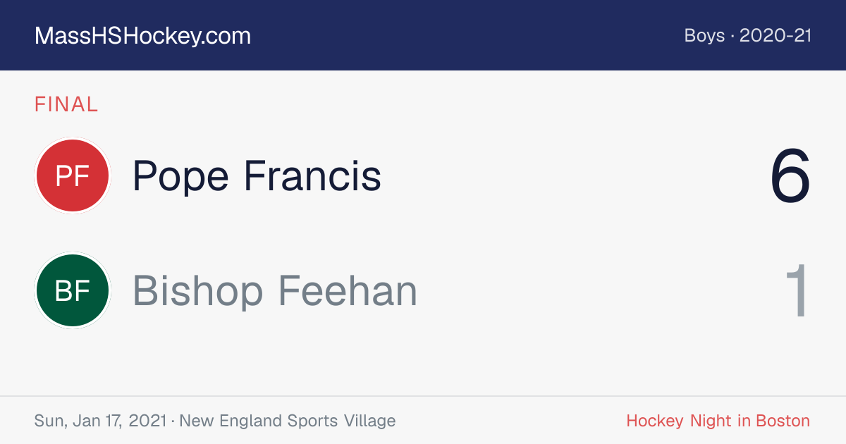 Pope Francis at Bishop Feehan score card