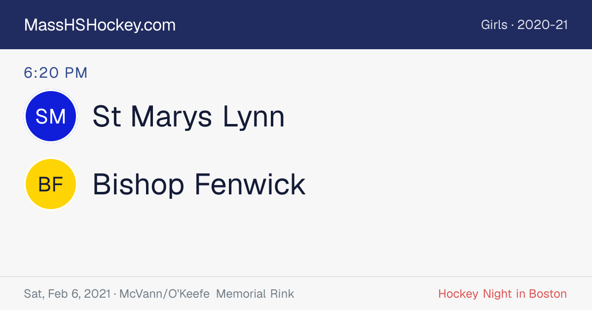 St Marys Lynn at Bishop Fenwick score card