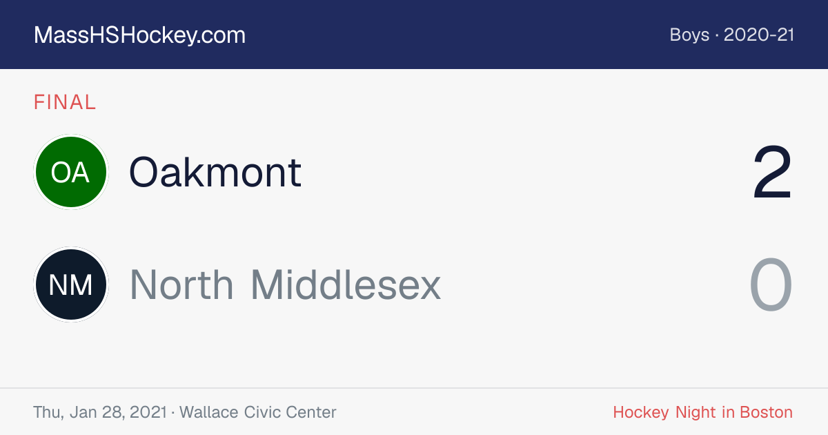 Oakmont at North Middlesex score card