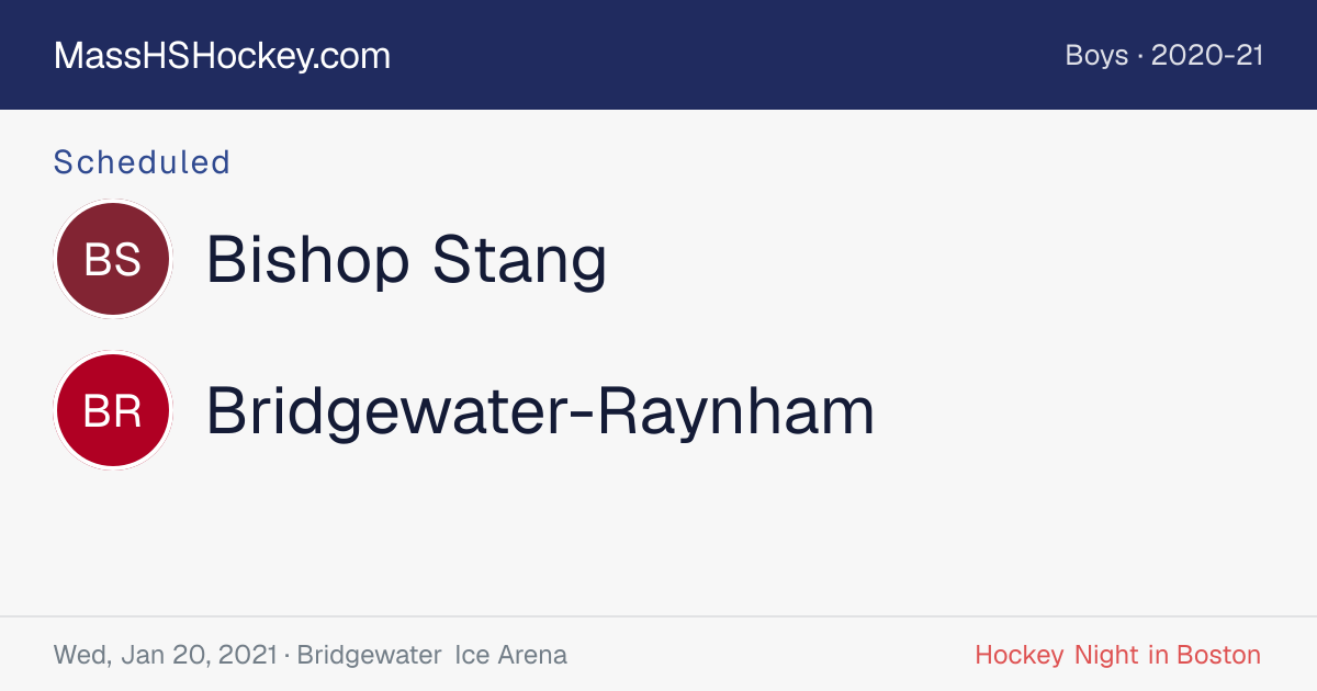 Bishop Stang at Bridgewater-Raynham score card