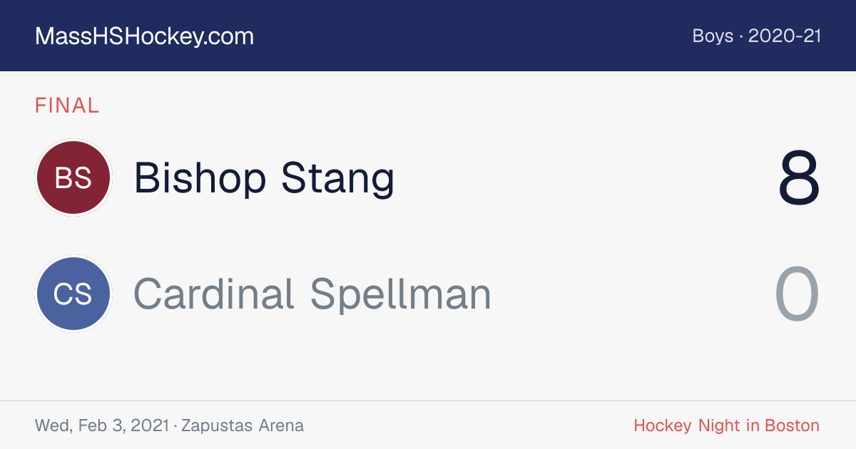 Bishop Stang at Cardinal Spellman score card