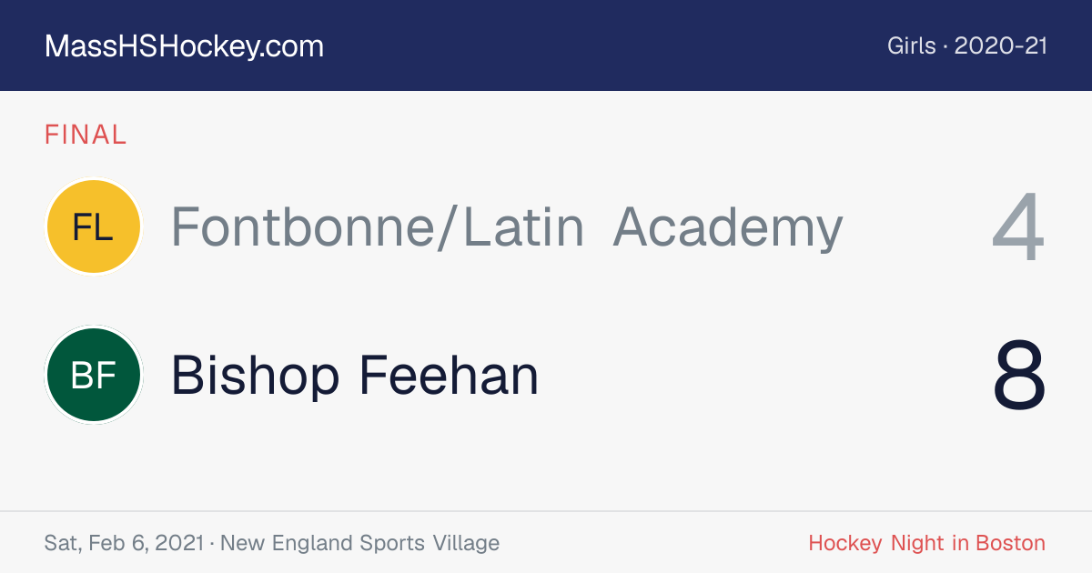 Fontbonne/Latin Academy at Bishop Feehan score card
