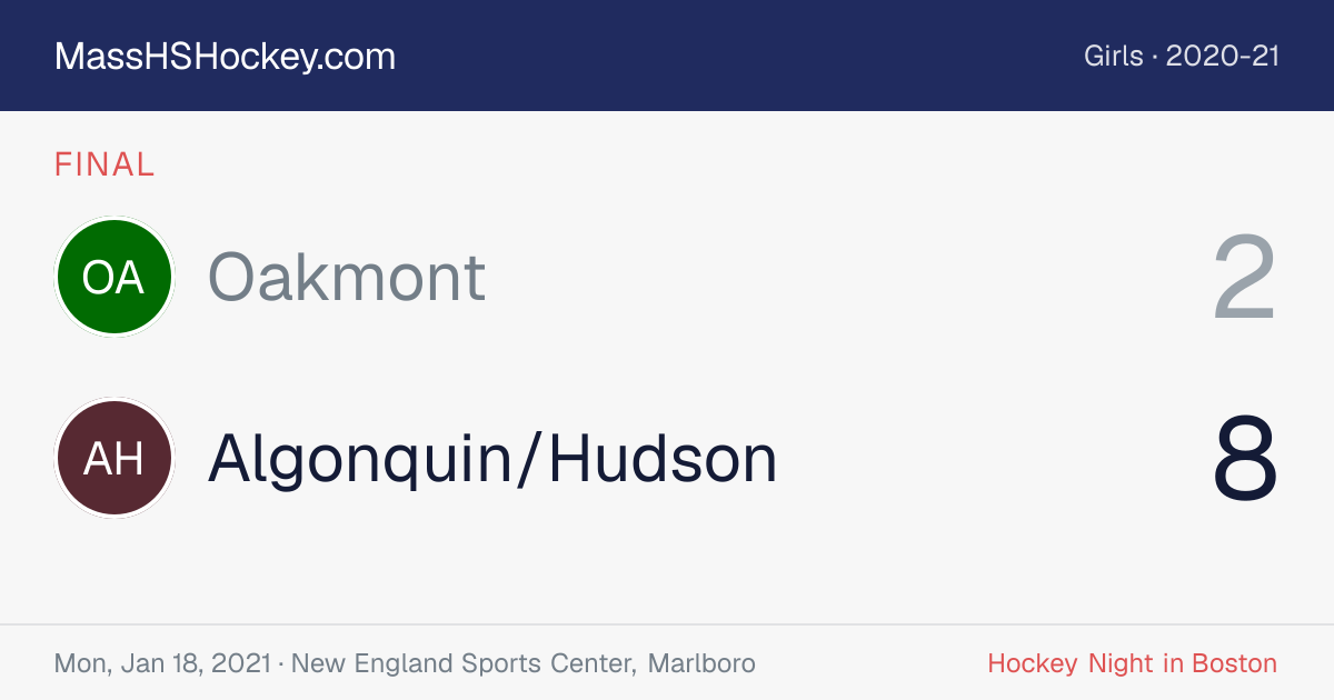 Oakmont at Algonquin/Hudson score card