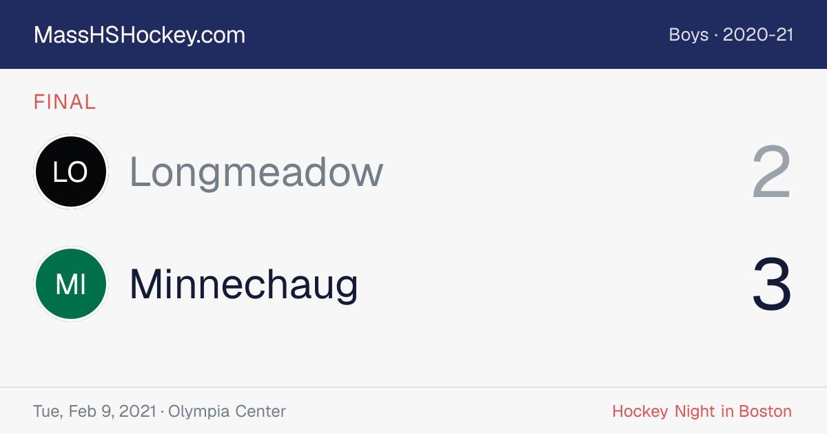 Longmeadow at Minnechaug score card