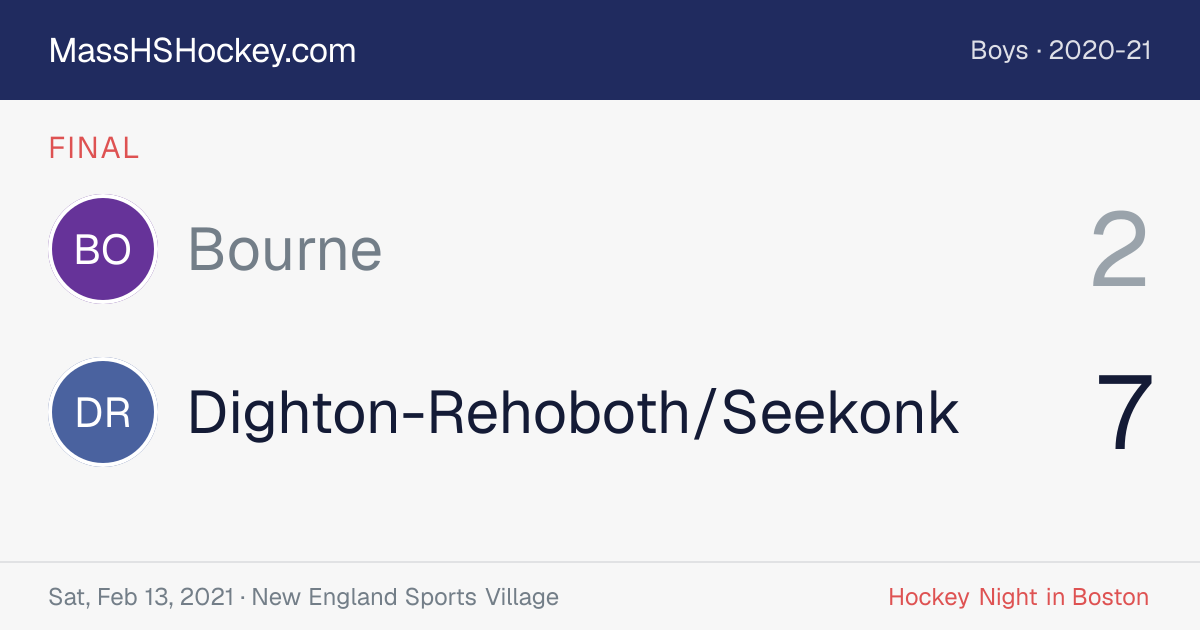 Bourne at Dighton-Rehoboth/Seekonk score card