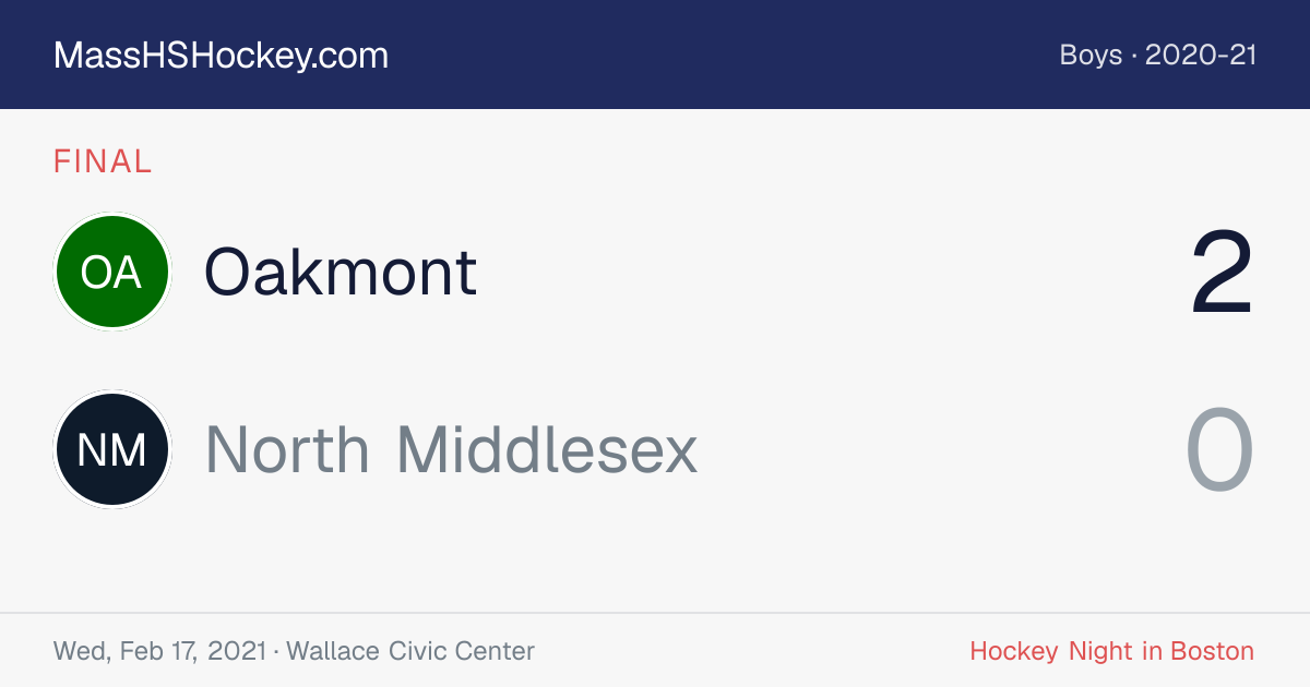 Oakmont at North Middlesex score card
