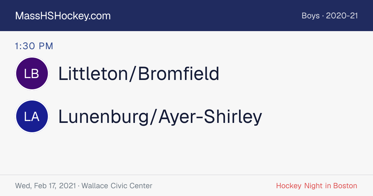 Littleton/Bromfield at Lunenburg/Ayer-Shirley score card