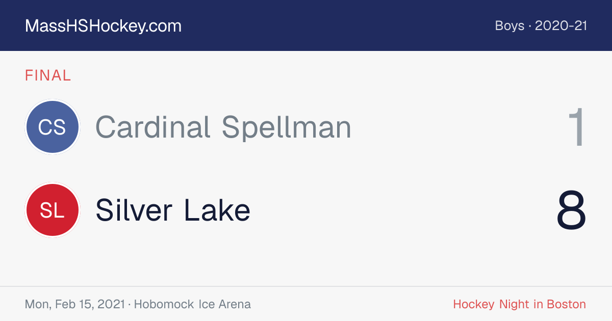 Cardinal Spellman at Silver Lake score card