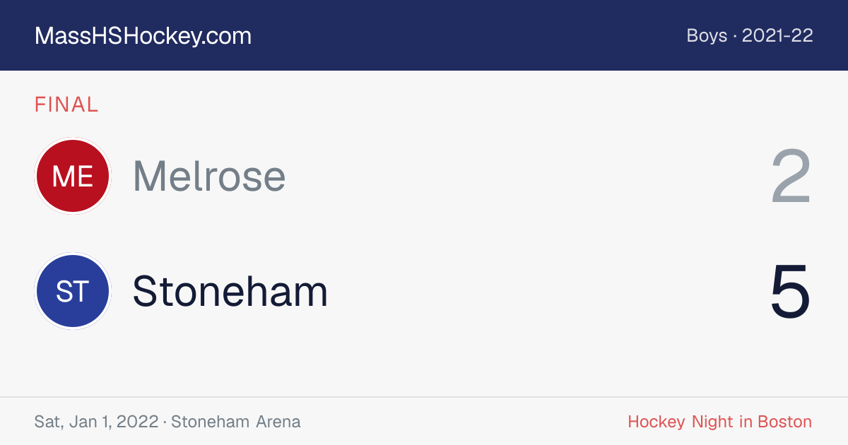 Melrose at Stoneham score card