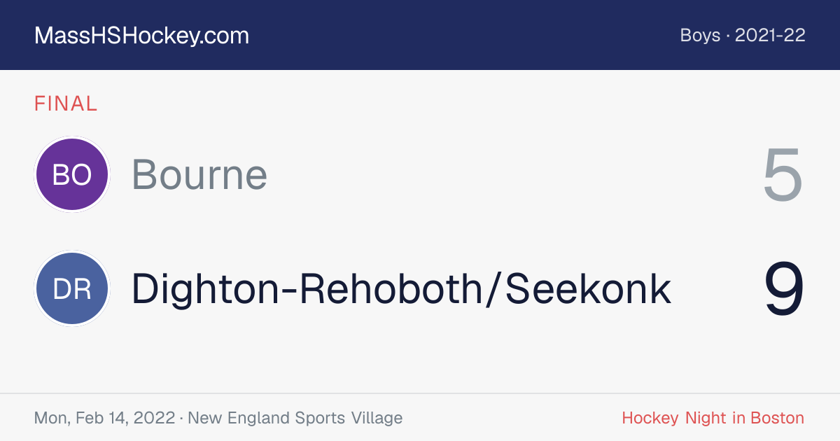 Bourne at Dighton-Rehoboth/Seekonk score card