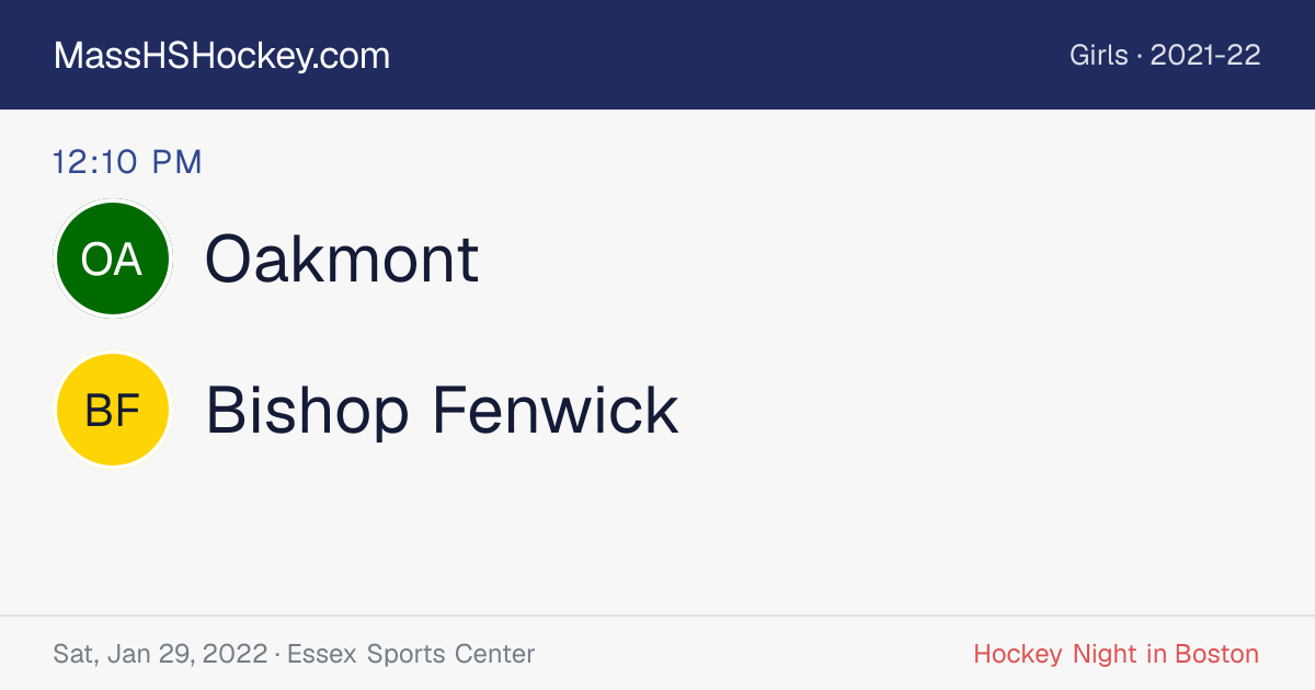Oakmont at Bishop Fenwick score card