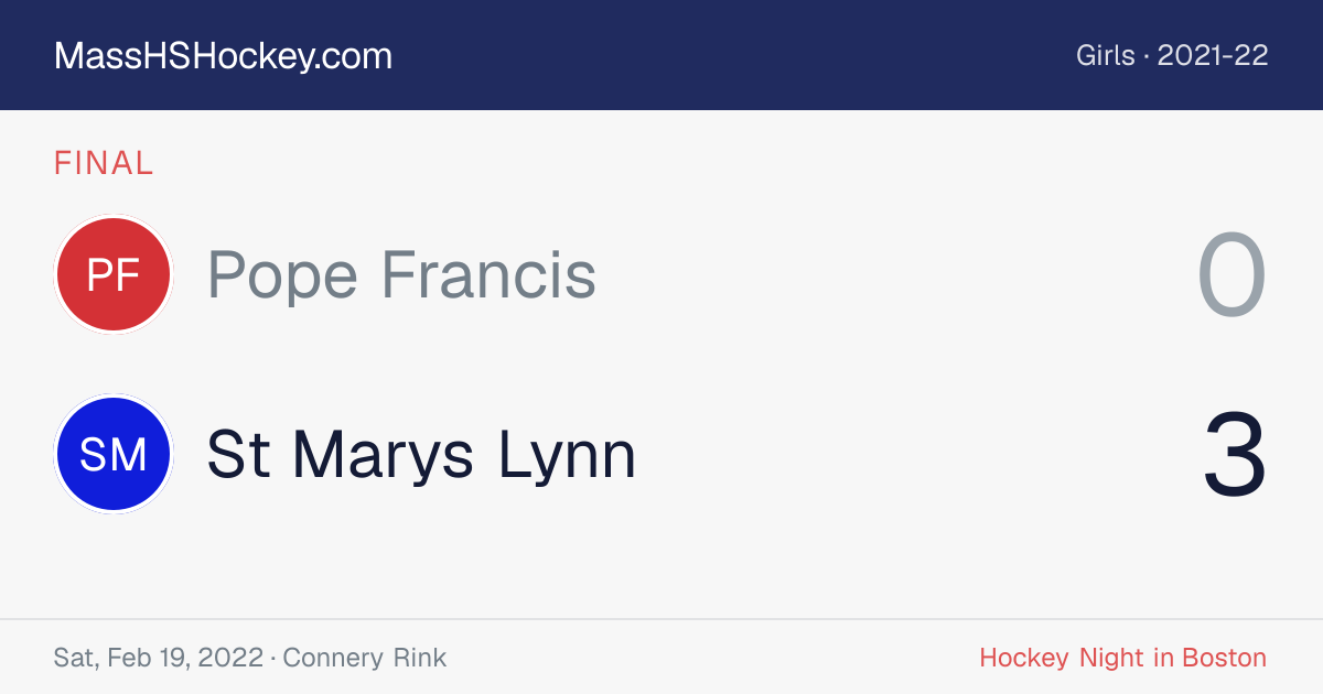 Pope Francis at St Marys Lynn score card