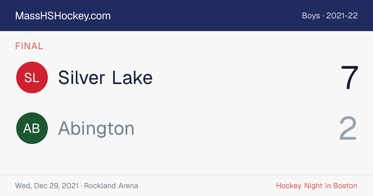 Silver Lake at Abington score card