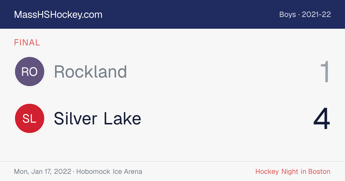 Rockland at Silver Lake score card