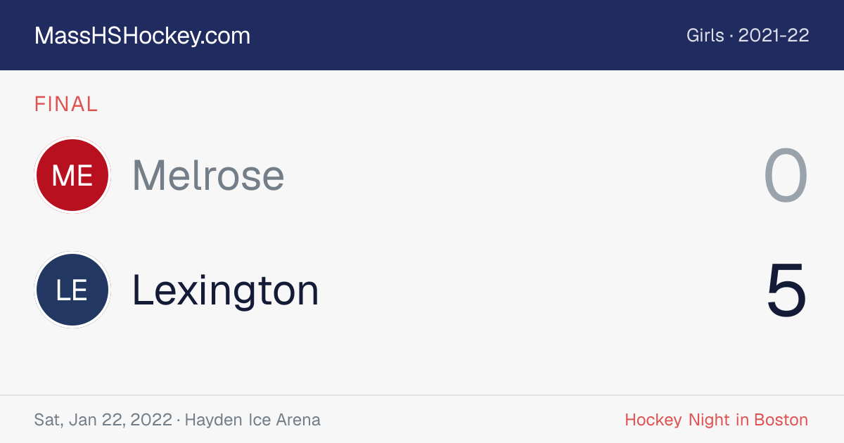 Melrose at Lexington score card